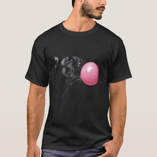 Cane Corso Dog Bubble Gum Pink T-shirt (Voorkant)