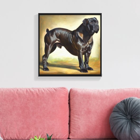 Cane Corso Dog Canvas Afdruk (Insitu (Woonkamer))