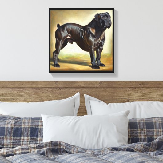 Cane Corso Dog Canvas Afdruk (Insitu (Slaapkamer))