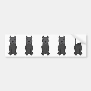Cane Corso Dog Cartoon Bumpersticker