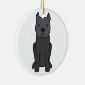 Cane Corso Dog Cartoon Keramisch Ornament (Rechts)