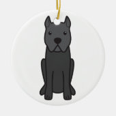 Cane Corso Dog Cartoon Keramisch Ornament (Voorkant)