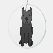 Cane Corso Dog Cartoon Keramisch Ornament (Links)