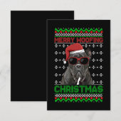 Cane Corso Dog Funny Merry Woofing Kerstmis Bedankkaart (Voorkant / Achterkant)