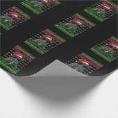 Cane Corso Dog Funny Merry Woofing Kerstmis Cadeaupapier (Hoek)