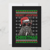 Cane Corso Dog Funny Merry Woofing Kerstmis Kaart (Voorkant)