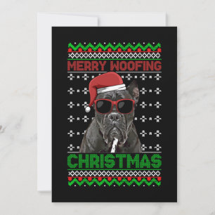 Cane Corso Dog Funny Merry Woofing Kerstmis Kaart