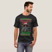 Cane Corso Dog Funny Merry Woofing Kerstmis T-shirt (Voorkant volledig)