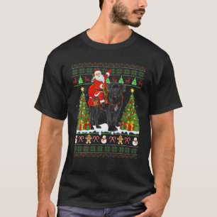 Cane Corso Dog Funny Ugly Santa Riding Cane Corso T-shirt