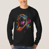 Cane Corso Dog Guitar T-shirt (Voorkant)