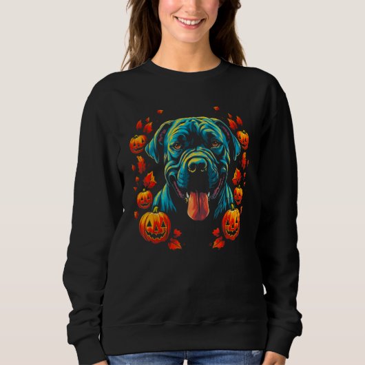 Cane Corso Dog Halloween Trui (Voorkant)