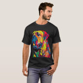 Cane Corso Dog Italiaans Mastiff Head Pet Portret T-shirt (Voorkant volledig)