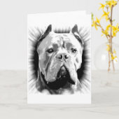 Cane Corso Dog Kaart (Gele Bloem)