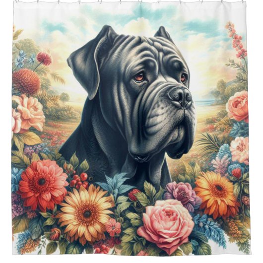 Cane Corso Dog Painting Douchegordijn (Voorkant)