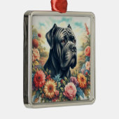  Cane Corso Dog Painting Metalen Ornament (Rechts)