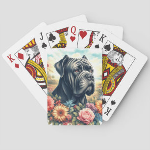 Cane Corso Dog Painting Pokerkaarten