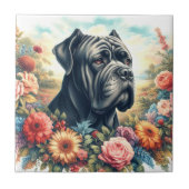  Cane Corso Dog Painting Tegeltje (Voorkant)