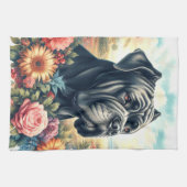  Cane Corso Dog Painting Theedoek (Horizontaal)