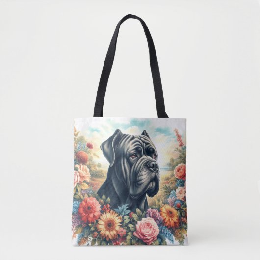  Cane Corso Dog Painting Tote Bag (Voorkant)
