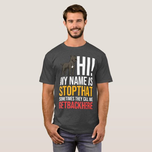 Cane Corso Dog Puppies Owner Lover T-shirt (Voorkant volledig)