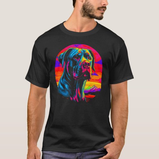 Cane Corso Dog Sunset T-shirt (Voorkant)
