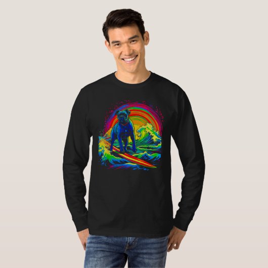 Cane Corso Dog Surf T-shirt (Voorkant volledig)