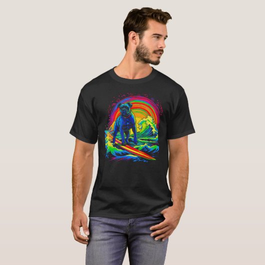 Cane Corso Dog Surf T-shirt (Voorkant volledig)