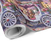 cane corso Dog Valentine's Day Cadeaupapier (Rol Hoek)