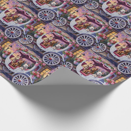 cane corso Dog Valentine's Day Cadeaupapier (Hoek)