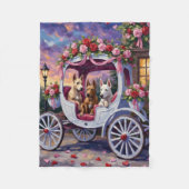 cane corso Dog Valentine's Day Fleece Deken (Voorkant)