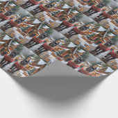 Cane Corso Dogs Christmas Snow Holiday Cadeaupapier (Hoek)