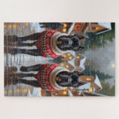 Cane Corso Dogs Christmas Snow Holiday Legpuzzel (Horizontaal)