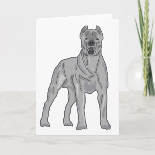 Cane Corso Feestdagen Kaart (Voorkant)