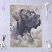 Cane Corso Floral Dog Tissuepapier (Craft)