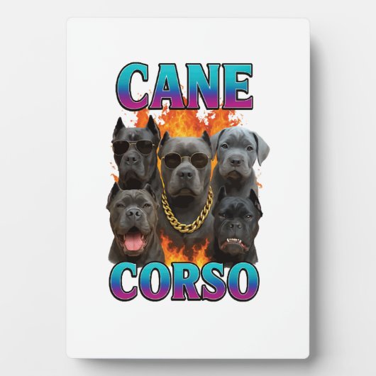 Cane Corso Fotoplaat (voorkant)
