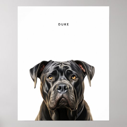 Cane Corso gepersonaliseerde print (Voorkant)