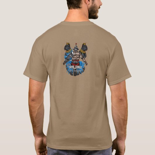 Cane Corso Gladiator van de koning T-shirt (Achterkant)