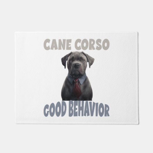 Cane Corso goed gedrag Hondentraining Deurmat (Voorkant)