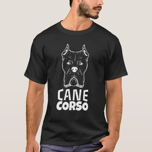 Cane Corso Groot Motief T-shirt (Voorkant)