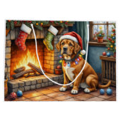 Cane Corso Haard met Kerstverlichting Groot Cadeauzakje (Achterkant)
