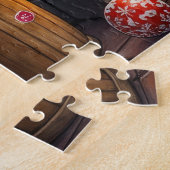 Cane Corso Haard met Kerstverlichting Legpuzzel (Zijkant)