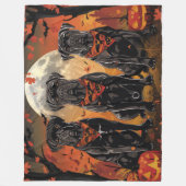 Cane Corso Halloween Griezelig Fleece Deken (Voorkant)