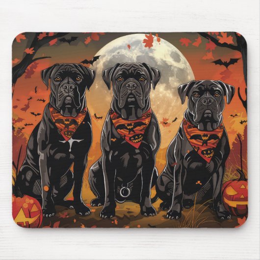 Cane Corso Halloween Griezelig Muismat (Voorkant)