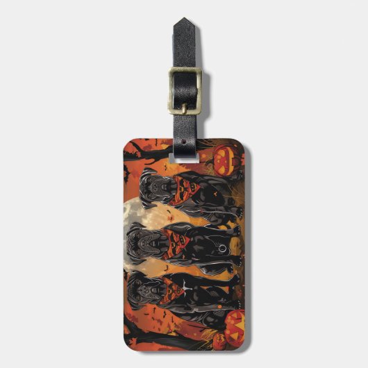 Cane Corso Halloween Spooky Bagagelabel (Voorkant verticaal)