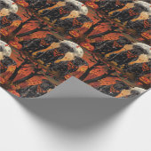 Cane Corso Halloween Spooky Cadeaupapier (Hoek)