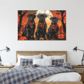 Cane Corso Halloween Spooky Canvas Afdruk (Insitu (Slaapkamer))
