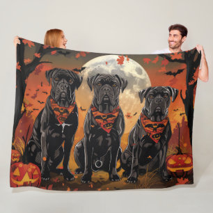 Cane Corso Halloween Spooky Fleece Deken