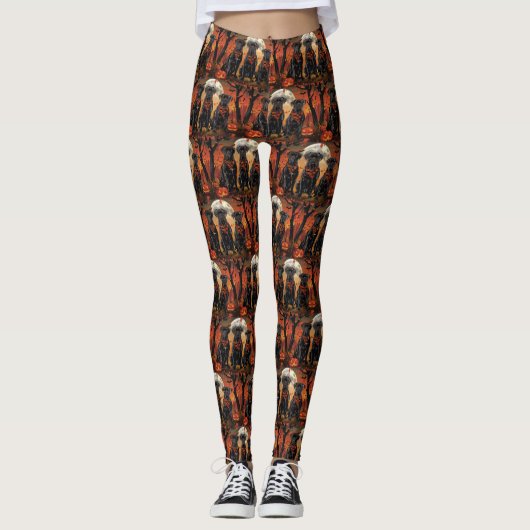 Cane Corso Halloween Spooky Leggings (Voorkant)