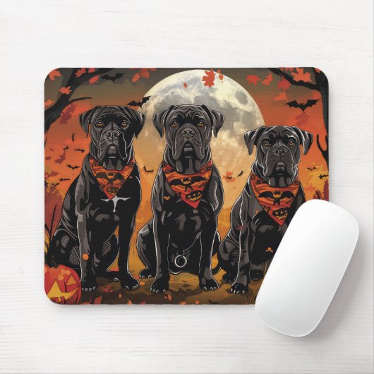 Cane Corso Halloween Spooky Muismat (Met muis)