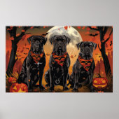 Cane Corso Halloween Spooky Poster (Voorkant)